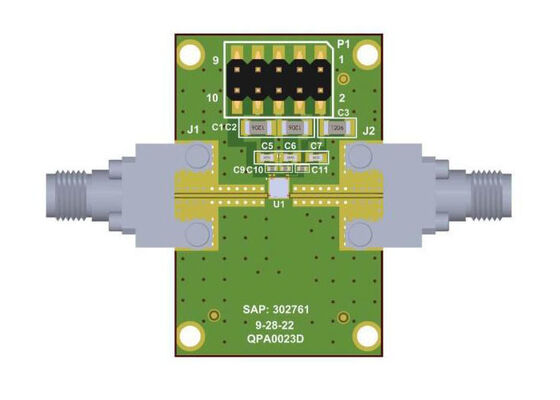 QPA0023DEVB Gömülü Çözümler 6GHz'den 18GHz'e 1W Sürücü Amplifier Değerlendirme Kurulu