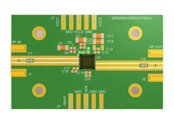 QPA9908EVB01 Gömülü Çözümler 4W Yüksek Verimlilikli Doğrusallaştırılabilir Güç Amplifikatörü Değerlendirme Kurulu