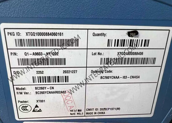 BC260YCNAA-I03-CNASA Kablosuz İletişim Modülü LTE Cat NB2 LCC Paketi ve Ultra Düşük Güç Tüketimi ile