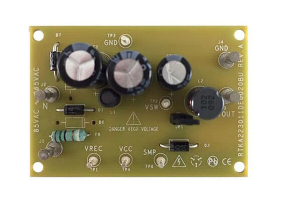 RTKA223011DE0020BU Gömülü Çözümler RAA223011 700V AC/DC Regülatör Değerlendirme Kartı