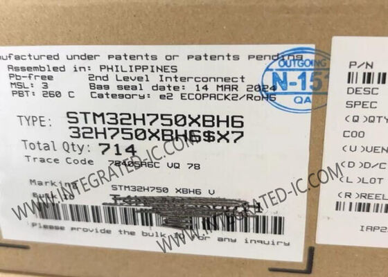 265-TFBGA STM32H750XBH6 Tek Çekirdekli 32-Bit ARM Cortex-M7 Mikrodenetleyici IC