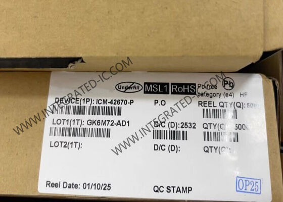 ICM-42670-P Yüksek Performanslı 6 Eksenli MotionTracking IMU Sensör Entegresi