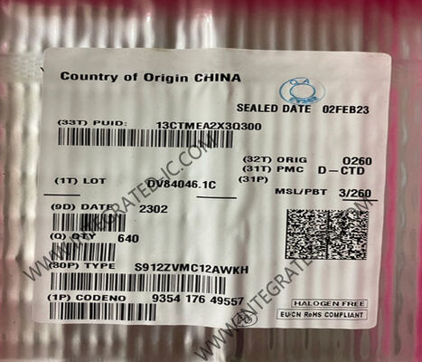 S912ZVMC12AWKH 16-Bit Mikrodenetleyici MCU, 50MHz Hız, 128KB Flaş Bellek ve Motor Kontrolü için 31 G/Ç Pini