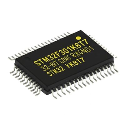 STM32F301K8T7 72 MHz ARM Cortex M4 çekirdeği ve 8 kanallı ADC ile 32 bitlik Mikrodenezgâh IC