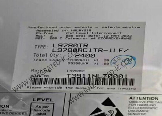 L9780TR Sensör IC Geniş Aralıklı Hava Yakıt Sensörü Ara yüzü, LQFP-48 Paketinde 4.9V ~ 5.1V Güçlendirme Voltajı ile