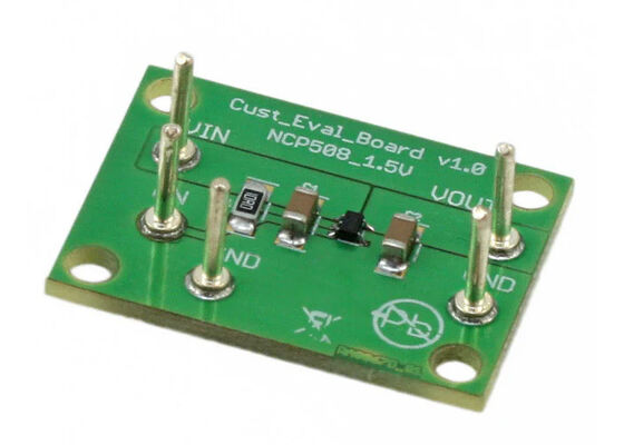 NCP508SQ15T1GEVB Gömülü Çözümler 50mA 1-Kanallı Doğrusal Voltaj Regülatörü Değerlendirme Kartı