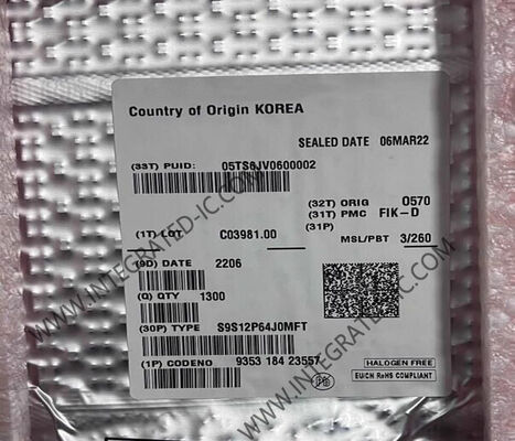 S9S12P64J0MFT 32MHz 16-Bit HCS12 Mikrodenetleyici MCU, Otomotiv Uygulamaları için 64 kB Flash Bellek ile