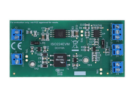 ISO224EVM Embedded Solutions Evaluation Module For ISO224 Reinforced Isolated Amplifier (ISO224EVM İçeriye gömülü çözümler değerlendirme modülü)
