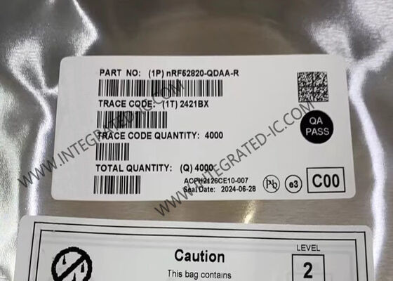 NRF52820-QDAA-R BT IC Bluetooth Sistem-Chip 8 dBm Çıktı Gücü BT 5.3 Destek ve Genişletilmiş -40°C'den 105°C'ye Temperatur Arası