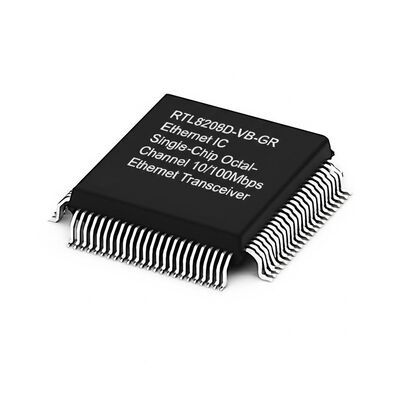 RTL8208D-VB-GR Ethernet IC Sekiz Kanallı 8 Portlu 10/100Mbps Ethernet Alıcı-Verici, RS8MII Arayüzü ile