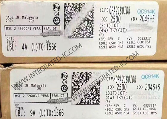 OPA2180IDR 36V Sıfır-Kaymalı İşlemsel Yükselteç Entegre Devre Çipi, Raydan Raya Çıkışlı ve 2 MHz Kazanç Bant Genişliğine Sahip SOIC8