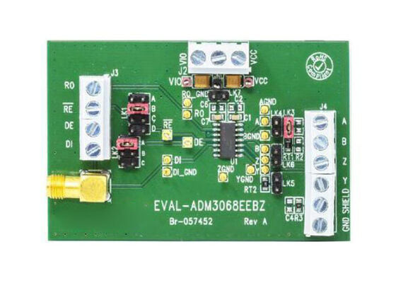 EVAL-ADM3068EEBZ Embedded Solutions ADM3068E RS-485 Transceiver Değerlendirme Kurulu