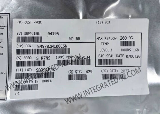 5M570ZM100C5N 9ns MAX V Performansı, TFBGA100 Paketindeki 570 Mantıksal Element ile Alan Programlanabilir Geçit Dizisi