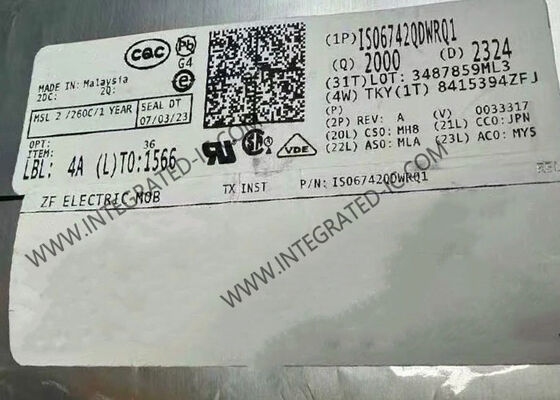 ISO6742QDWRQ1 Dört Kanallı Dijital İzolatör SOIC16 Entegre Devre Çipi