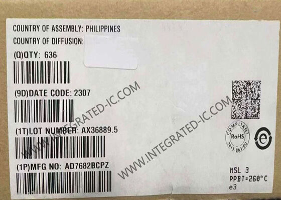 AD7682BCPZ 16-Bit 4-Kanallı 250 kSPS PulSAR ADC Entegre Devre Çipi, LFCSP-20 Kılıfında