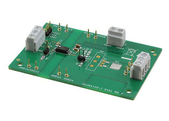 EVAL-ADUM4120-1EBZ Embedded Solutions Evaluation Board For ADUM4120-1 Isolated Precision Gate Drivers (ADUM4120-1 İzole edilmiş hassaslıklı geçit sürücüleri için gömülü çözümler değerlendirme kurulu)