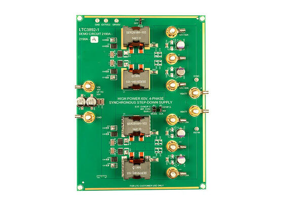 DC2190A-A Embedded Solutions 2-Phase Synchronous Step-Down DC/DC Controller Evaluation Board (DC2190A-A Embedded Solutions 2-Phased Synchronous Step-Down DC/DC Controller Evaluation Board) (Düzenli akım/dönüşüm kontrol cihazı değerlendirme paneli)