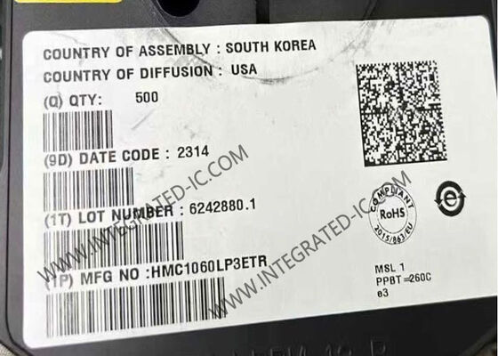 HMC1060LP3ETR Entegre Devre Chip Quad Düşük Gürültülü Yüksek PSRR 500 mA çıkış akımı ile doğrusal gerilim düzenleyicisi