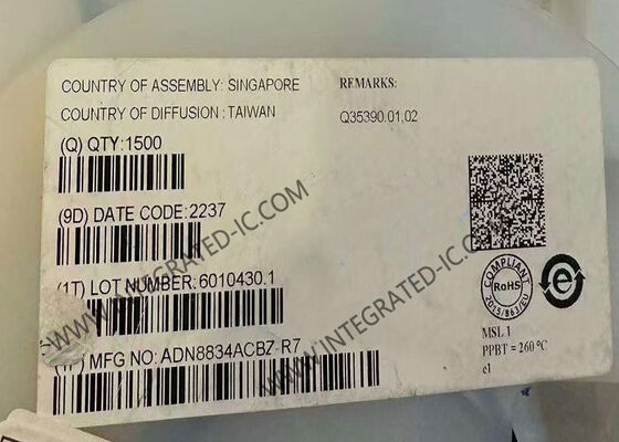 ADN8834ACBZ Entegre Devre Çip 1.5A Çıkış Akımı TEC Denetleyicisi 2.7V ~ 5.5V Güçlendirme Voltajı ile Termoelektrik Soğutucu Kontrolü için