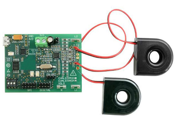 EVALSTPM34 Gömülü Çözümler STPM34 Çift Fazlı Enerji Ölçüm Değerlendirme Kartı