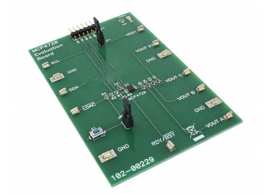 MCP4728EV Embedded Solutions 12 Bit Digital To Analog Converter Değerlendirme Kurulu