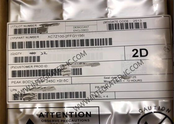 XC7Z100-2FFG1156I FPGA Zynq-7000 Çip Üzerinde Sistem, Çift Çekirdekli ARM Cortex-A9, 444000 LE ve 766 MHz Hız