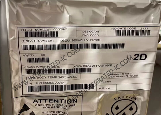 XCZU19EG-2FFVC1760E Alan Programlanabilir Kapı Dizisi 256KB RAM 10 bit 200KSPS ADC ve 6.0Gb / s Veri Hızı ile FPGA