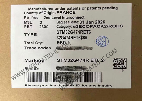 STM32G474RET6 Mikro denetleyici MCU 32 bit 170MHz ARM Cortex-M4F Mikro denetleyici