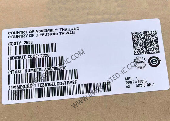 LTC3616EUDD Entegre Devre Çip 6A 4MHz Monolitik Senkron Düşük Hızlı Akımlı DC/DC Değiştiricisi