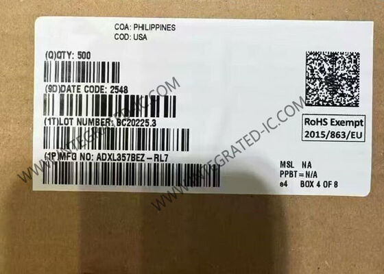 ADXL357BEZ Düşük Güçlü Üç Eksenli MEMS Hızlandırıcı Sensör IC 14-CLCC Paketinde