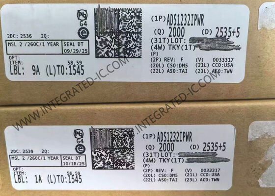 ADS1232IPWR 24-Bit 2 Kanallı Delta-Sigma ADC Entegre Devre Çipi Köprü Sensörleri İçin