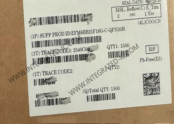EFM8BB21F16G-C-QFN20R 8-Bit 50MHz Mikro Denetleyici MCU, 20-QFN Paketinde CIP-51 8051 çekirdeği ile