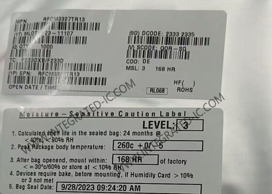 RFCM3327 Entegre devreler çipleri 45MHz'den 1218MHz'ye kadar GaAs/GaN Güç katlandırıcı amplifikatör modülü