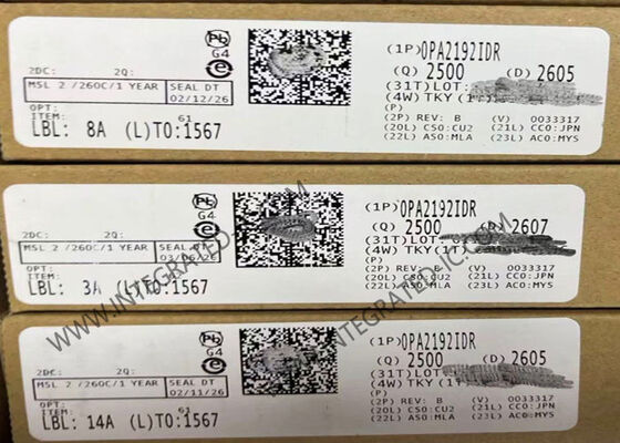 OPA2192IDR Entegre Devre Çipi 36V Hassas Düşük Giriş Bias Akımı Operasyonel Yükselticiler E-trim Özellikli