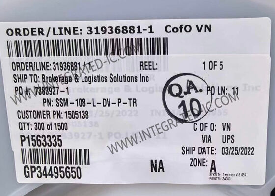 SSM-108-L-DV-P-TR Bağlantıları 0.100 " Pitch PCB Soket Şeritleri 16POS Board To Board Bağlantıları