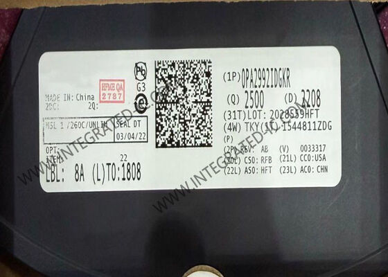 OPA2992IDGKR Entegre Devre Çipi Çift 40V 10.6MHz Düşük Gürültülü Op-Amp