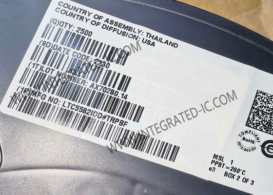 LTC5582IDD Entegre Devre Çip RMS Güç Detektörü 40MHz'den 10GHz'ye kadar Frekans ve 57dB Dinamik Aralık ±0.5dB Doğruluk