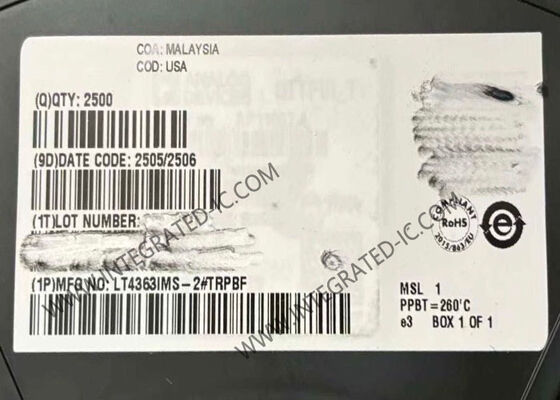 LT4363IMS-2 Entegre Devre Çip 4V'den 80V'ye kadar aralığı ve MSOP-12 Paketindeki akım sınırı ile artış durdurucusu