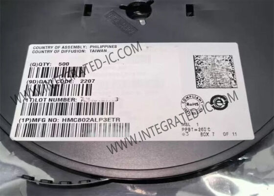 HMC802ALP3ETR Entegre Devre Çipi 1-Bit Dijital Kontrol Zayıflatıcı, 20dB Zayıflatma ve 0,6 dB Adım Boyutu