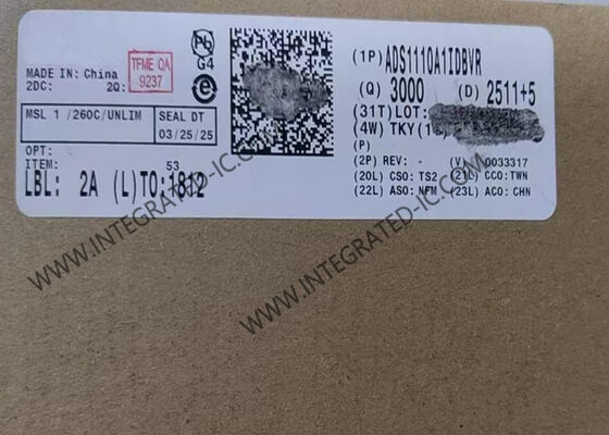 ADS1110A1IDBVR I2C arayüzü ve 2.7V'den 5.5V'ye kadar güç kaynağı voltajı ile 16 bitlik analog-dijital dönüştürücü