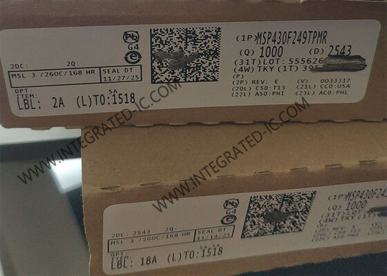 MSP430F249TPMR 16 bitlik Mikro denetleyici MCU, 16 MHz Hızlı, Ultra Düşük Güçlü ve 60KB Flash Bellek