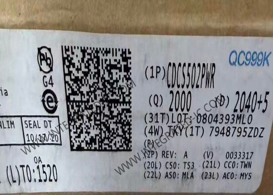 CDCS502PWR TSSOP-8 Paketinde 3.3V güç kaynağı ile 108MHz Saat Jeneratörü