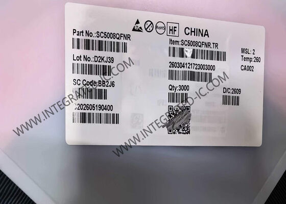 SC5008QFNR Entegre Devre Çipi 15W Güç Aşaması IC, WPC QI 1.3 ve 2.0 Uyumlu Kablosuz Güç Vericileri için Gerilim/Akım Demodülasyonu ile