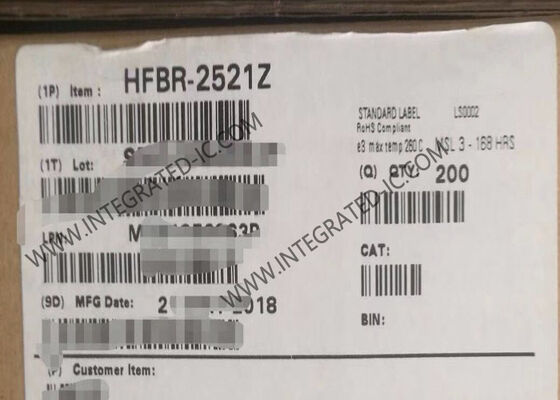 Endüstriyel Uygulamalar için HFBR-2521Z 5MBd Veri Hızı 660nm Dalga Uzunluğu Fiber Optik Alıcı