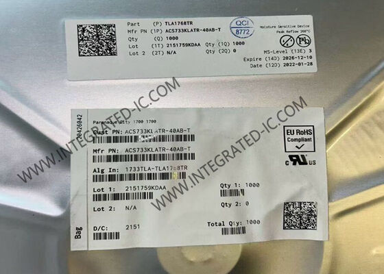 ACS733KLATR-40AB-T 1MHz bant genişliği 40A Akım algılama Galvanik olarak izole Hall Efekti Sensörü IC SOIC-16
