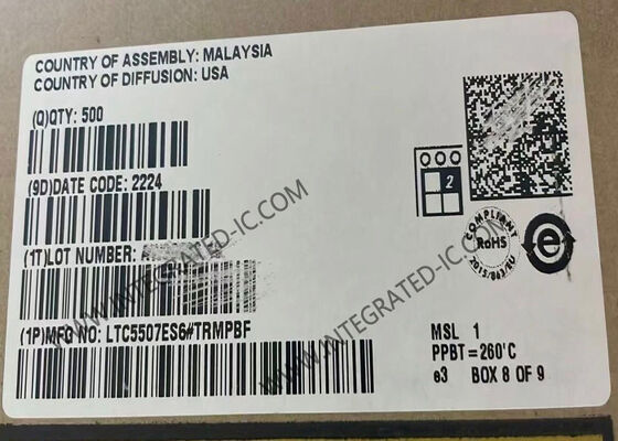 LTC5507ES6 RF Güç Detektörü 100kHz'den 1GHz'ye kadar frekanslı ve düşük 550μA çalışma akımı olan entegre devre çipi