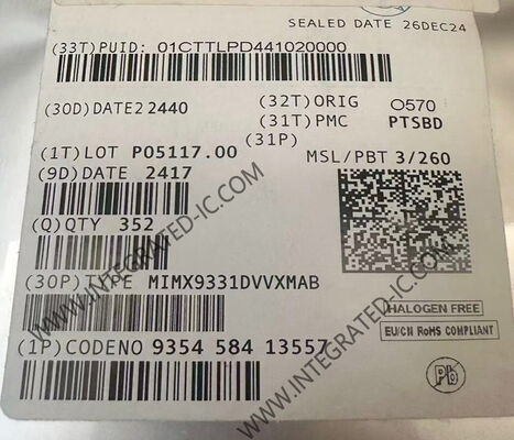 Mikro denetleyici MCU MIMX9331DVVXMAB Güçlü Çift 250MHz ARM Cortex-A55 İşlemciler