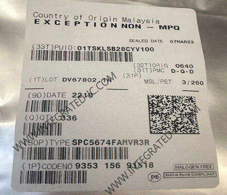 SPC5674FAMVR3R Otomobil Motor Yönetimi için 32 bitlik 264MHz Qorivva Mikrodenezgâh MCU