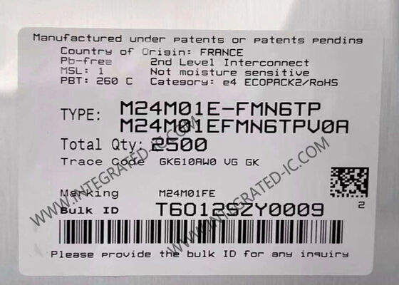M24M01E-FMN6TP SOIC8 Paketinde 1Mbit Kalıcı EEPROM Bellek IC Çipi