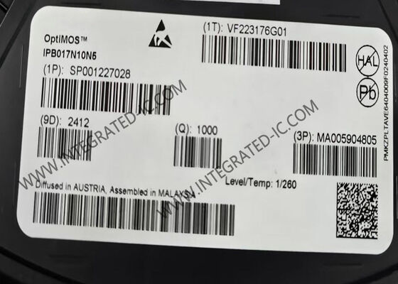 IPB017N10N5 Geliştirme MOSFET Transistor 100V 180A Entegre Devre Çip